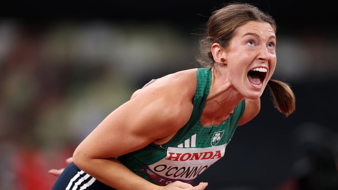 Seventh heaven: Heptathlon hero Kate O'Connor won silver in Tokyo