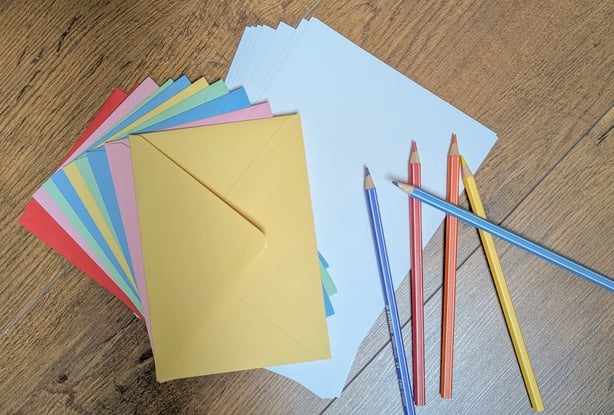 Jiminy cards and pencils