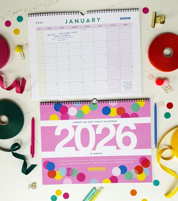 Bold Bunny calendar 2026