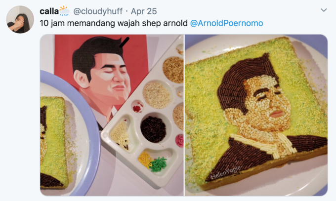 Indonesian Chef calla @cloudyhuff · Apr 25 10 jam memandang wajah shep arnold @ArnoldPoernomo HelenYogie Arnold Poernomo