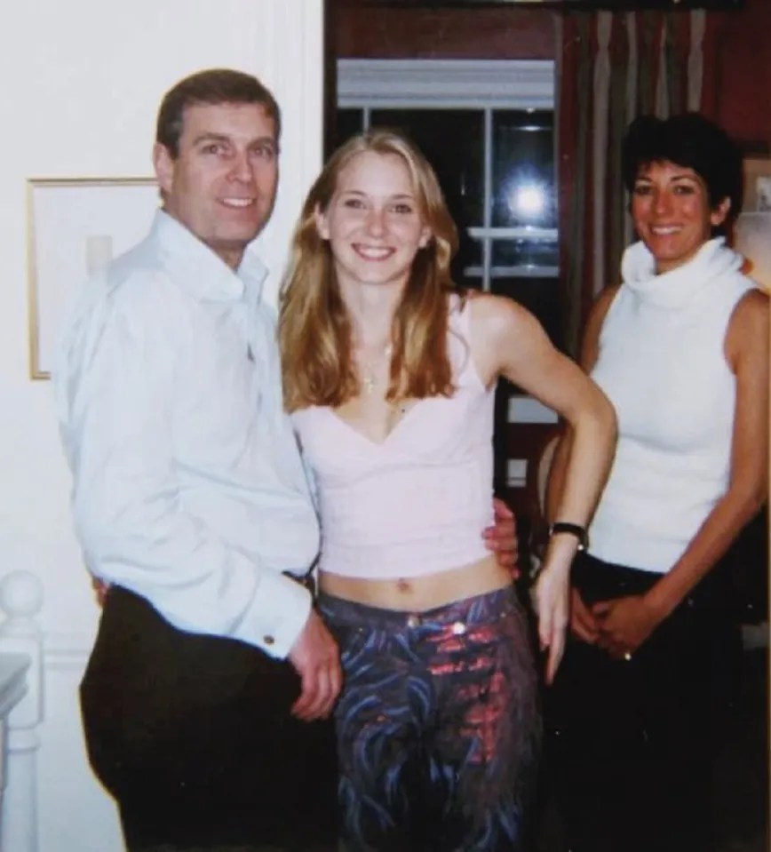 Prince Andrew with his daughter and ex-wife.