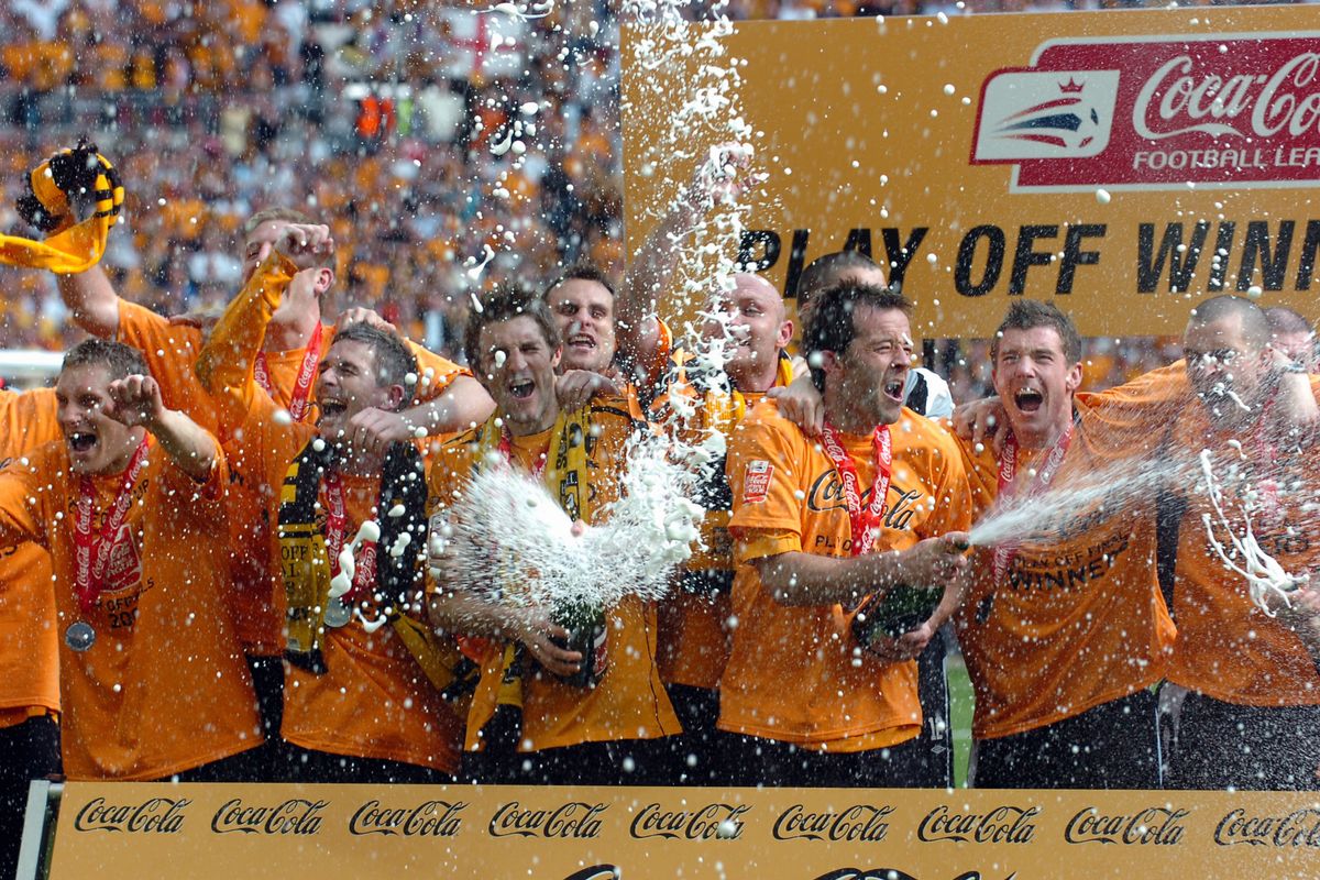 Hull City gain promotion to the Premier League when they played Bristol City in the Championship Play-Off Final at Wembley, on May 24th, 2008