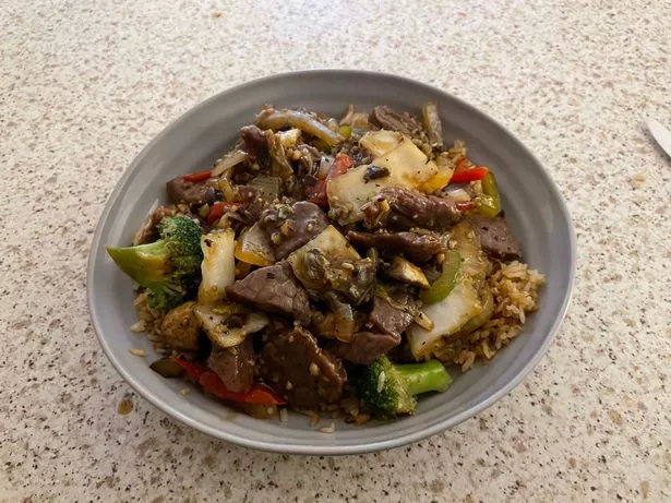 I was impressed with the beef in black bean sauce
