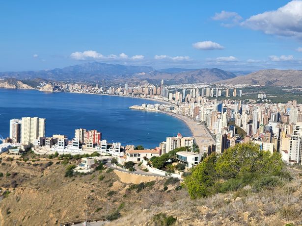 Aerial view of Benidorm