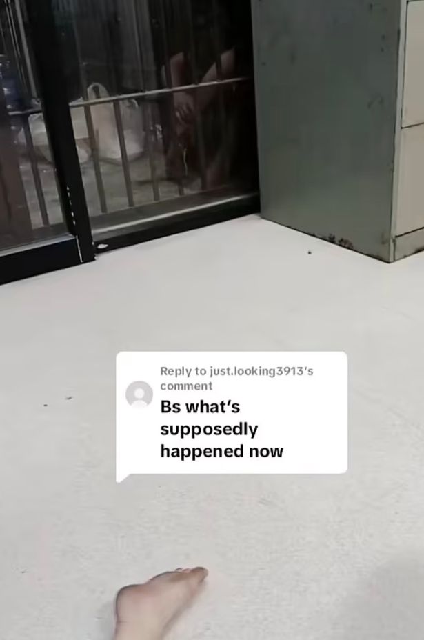 The 32-year-old claims she and her son were forced to sleep on a concrete floor