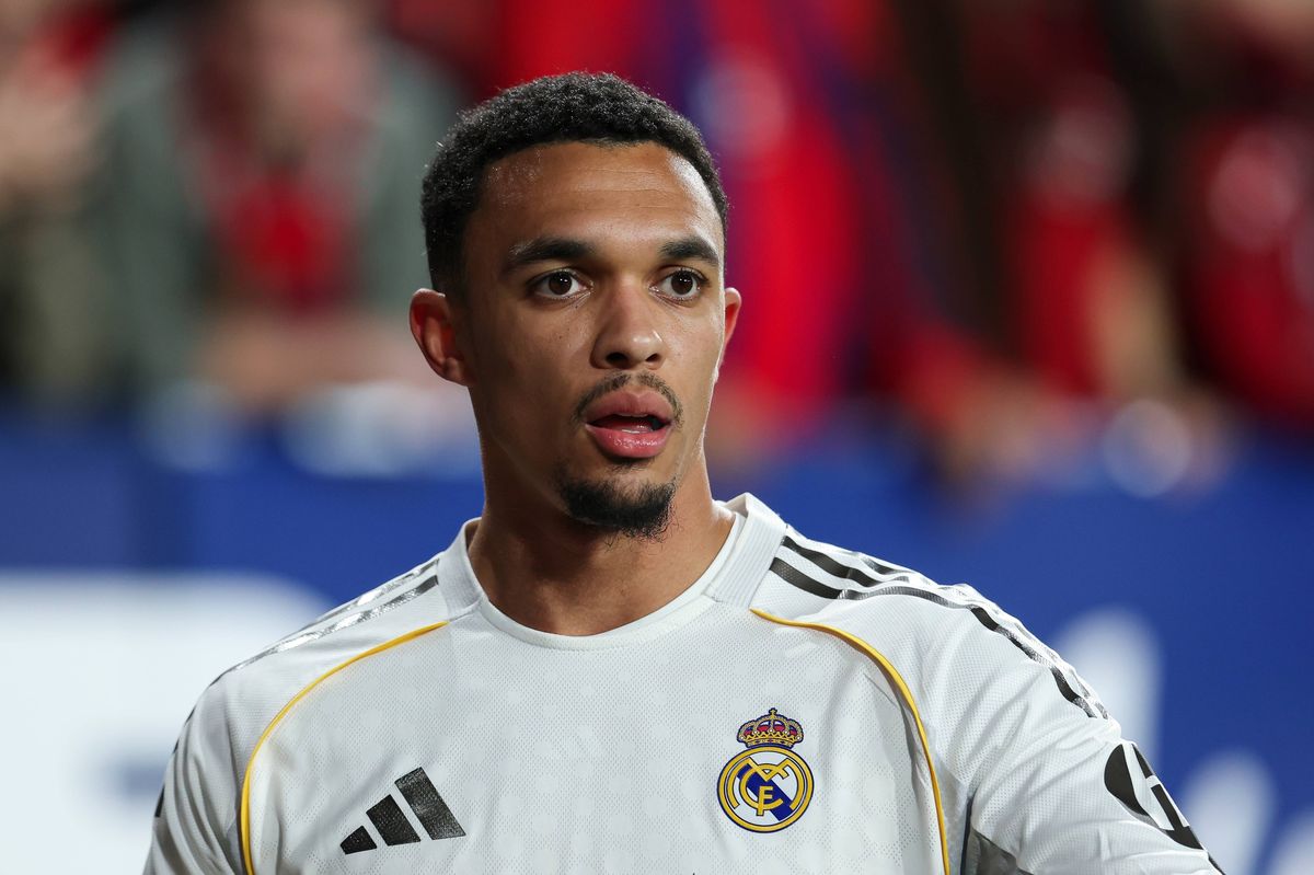 Trent Alexander-Arnold looks on