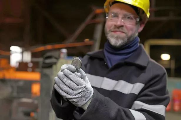 Business Secretary Jonathan Reynolds during a visit to the British Steel site in Scunthorpe