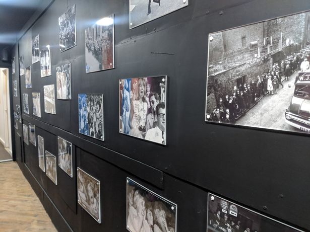 The first floor is entirely black and white