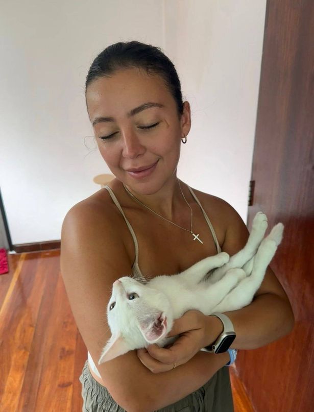 Alysha Pyrgotis, 27, was left vomiting and with 'extreme diarrhoea' after catching typhoid on the remote Indonesian party island of Gili Trawangan in June this year