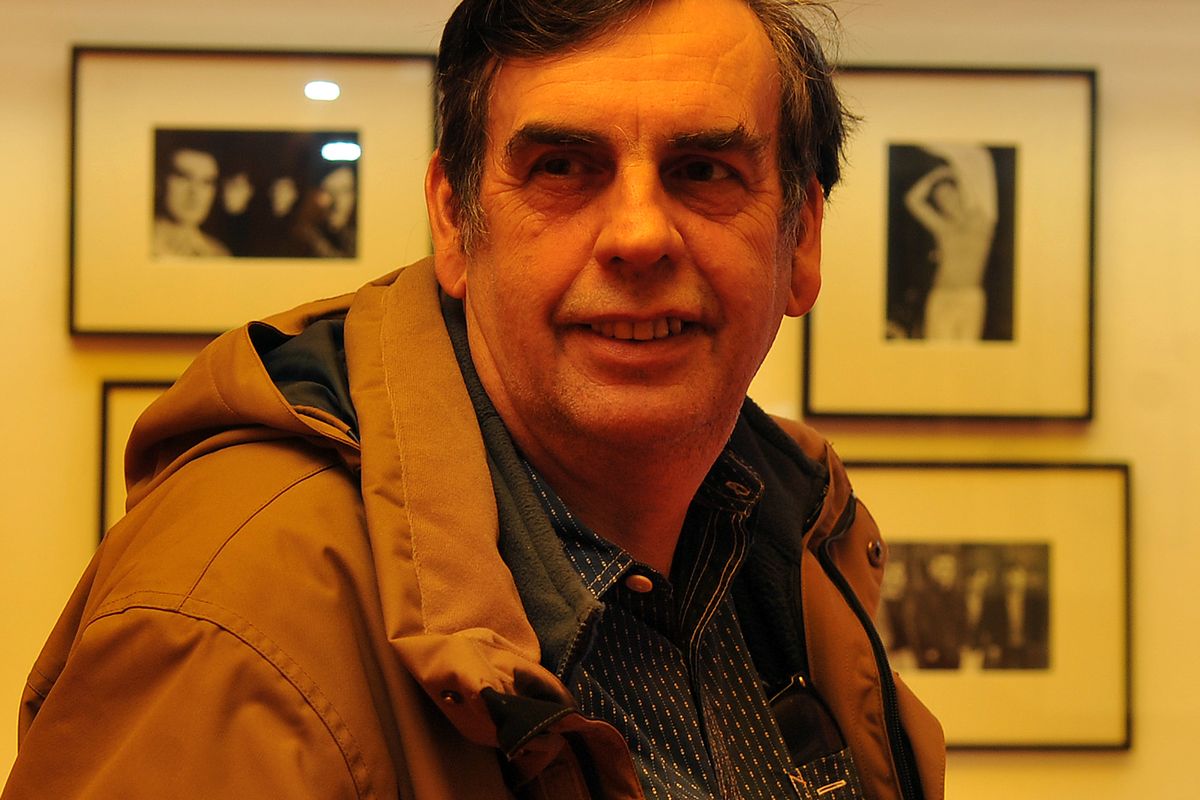 Photographer Stephen Wright, who took famous pic of The Smiths at Salford Lads Club, at the Lowry Arts Centre, Salford Quays in 2016, at an exhibition of his photographs of the band - all taken in Salford and Manchester.