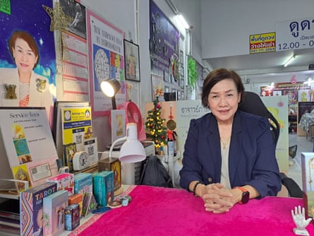 Ajarn Par, or Master Par, Thai astrologer based in Huai Khwang, an area of Bangkok that is known for its popular Ganesha Shrine and fortune tellers.