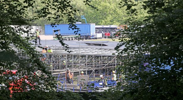 A glimpse of the work going on behind the scenes ahead of Parklife