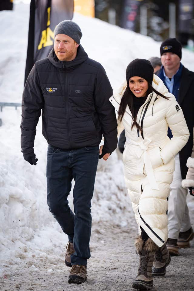 Harry and Meghan at the Invictus Games in Vancouver, Canada in February