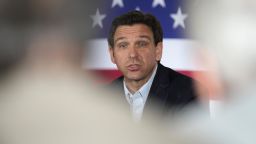 Florida Gov. Ron DeSantis speaks at a political roundtable, Friday, May 19, 2023, in Bedford, N.H. (AP Photo/Robert F. Bukaty)
