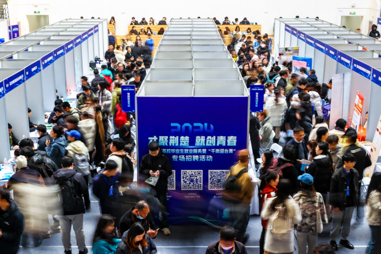 Job Fair For College Graduates Held In Wuhan