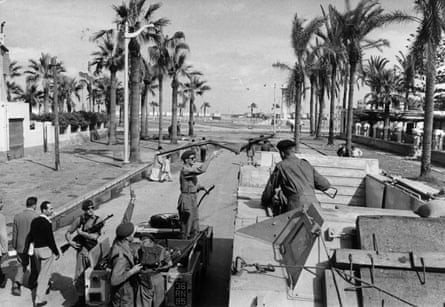 British soldiers in Port Said, Egypt in 1956