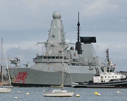 The UK’s HMS Dragon has arrived in Cyprus.