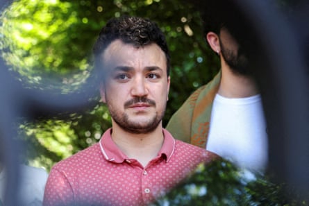 a man looking at camera