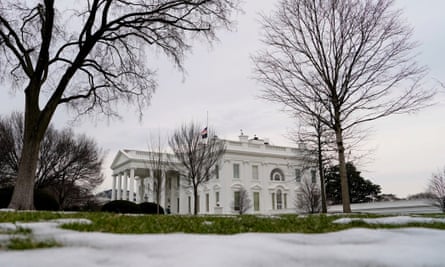 A white building among trees