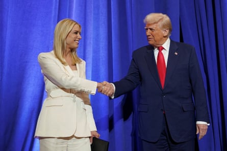a man and women shaking hands