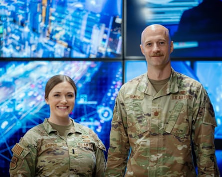 Members of the US air force at the event.