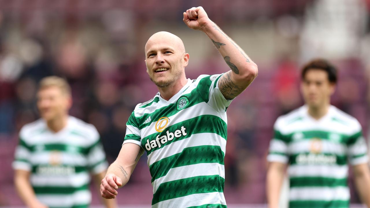 Aaron Mooy helped Celtic to a second-consecutive Scottish Premiership title. (Photo by Ian MacNicol/Getty Images)