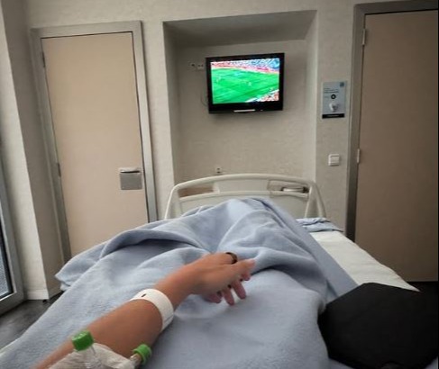 The midfielder was forced to watch on as Spain beat Japan on Friday