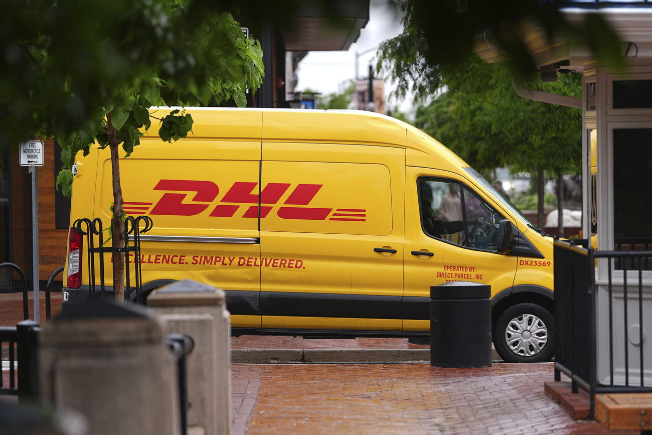 DHL post van