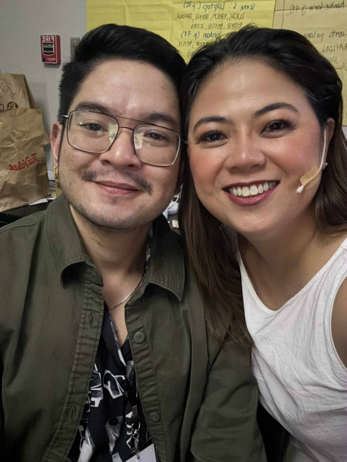 With LA Prodhouse producer Lambert Angeles.