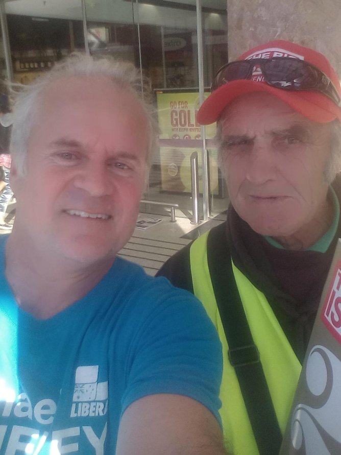 The former MP (left) reportedly choked to death on corn kernels. Picture: Facebook