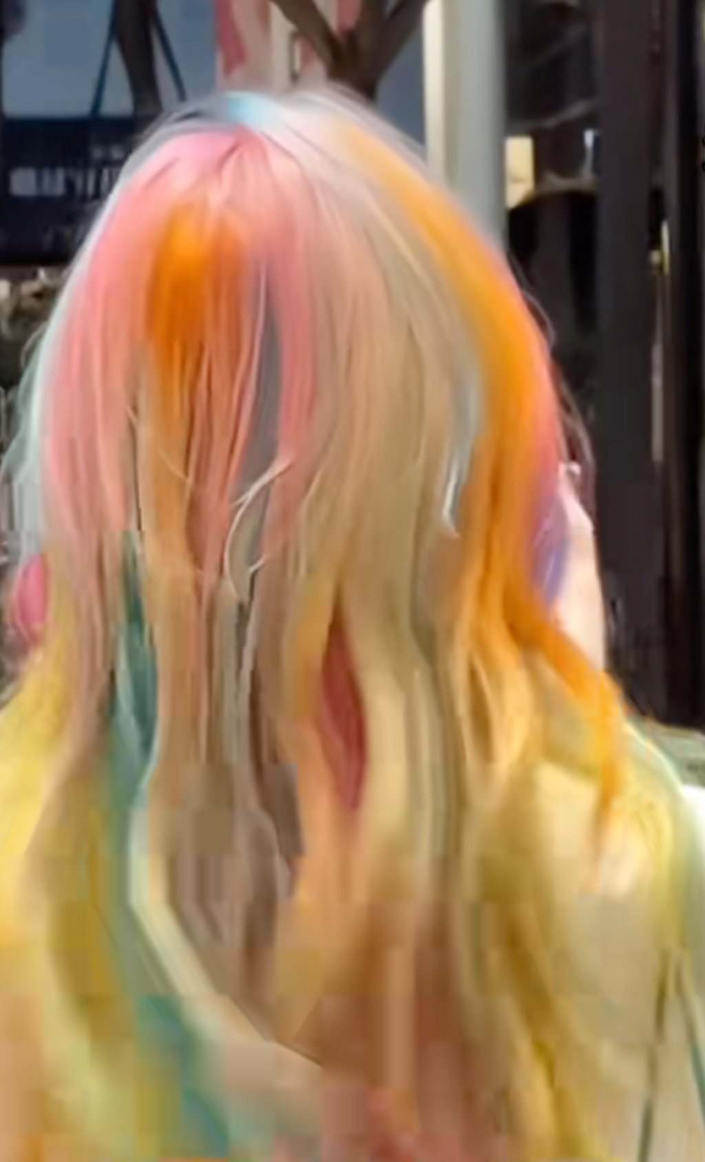 So-called rainbow hair is just one of the styles to have emerged from the K-pop scene. Photo: Douyin So-called rainbow hair is just one of the styles to have emerged from the K-pop scene. Photo: Douyin