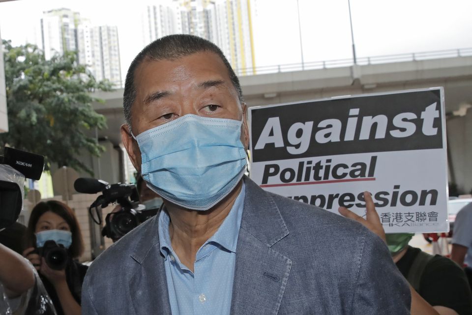 Lai’s trial was postponed until later this year (AP)