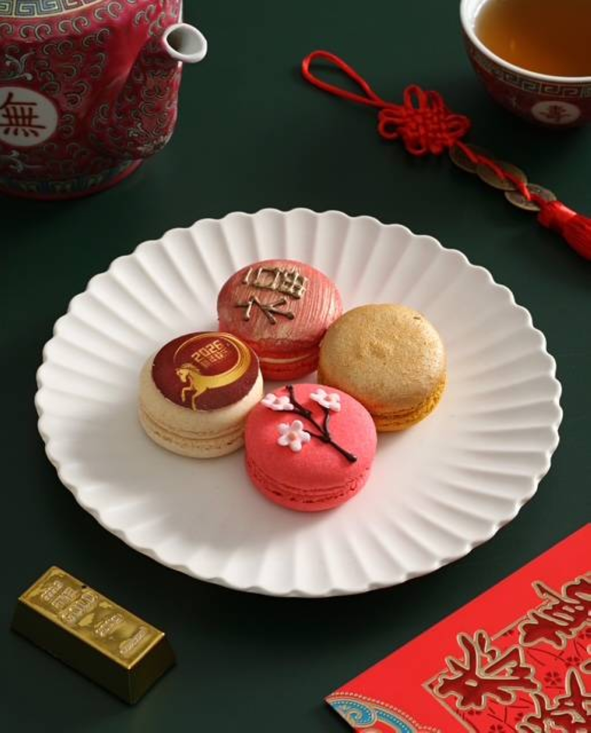 CNY COOKIE Special macaroons by Diamond Hotel.