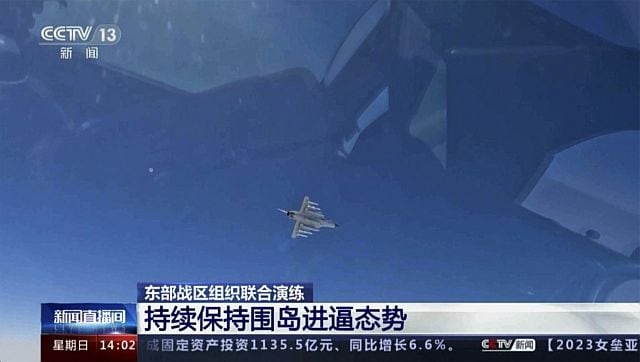 Shandong J16s and more Chinas military might on display during drills around Taiwan