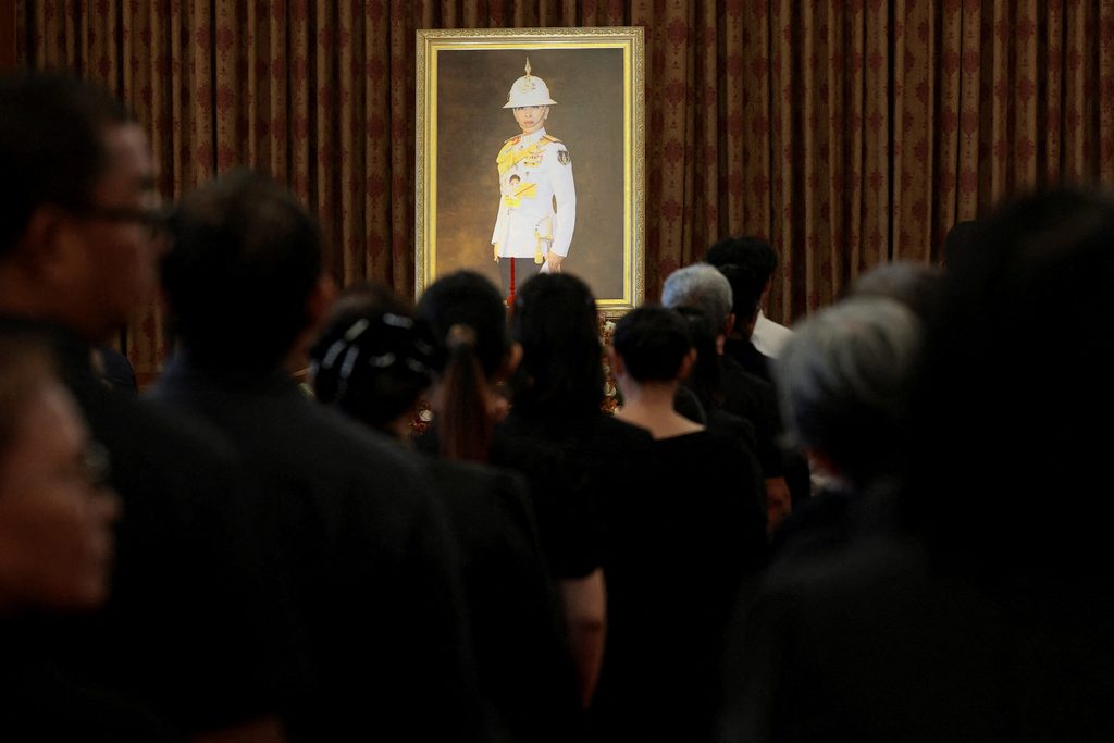 People pay their respects following the death of Princess Bajrakitiyabha, daughter of Thai King Maha Vajiralongkorn