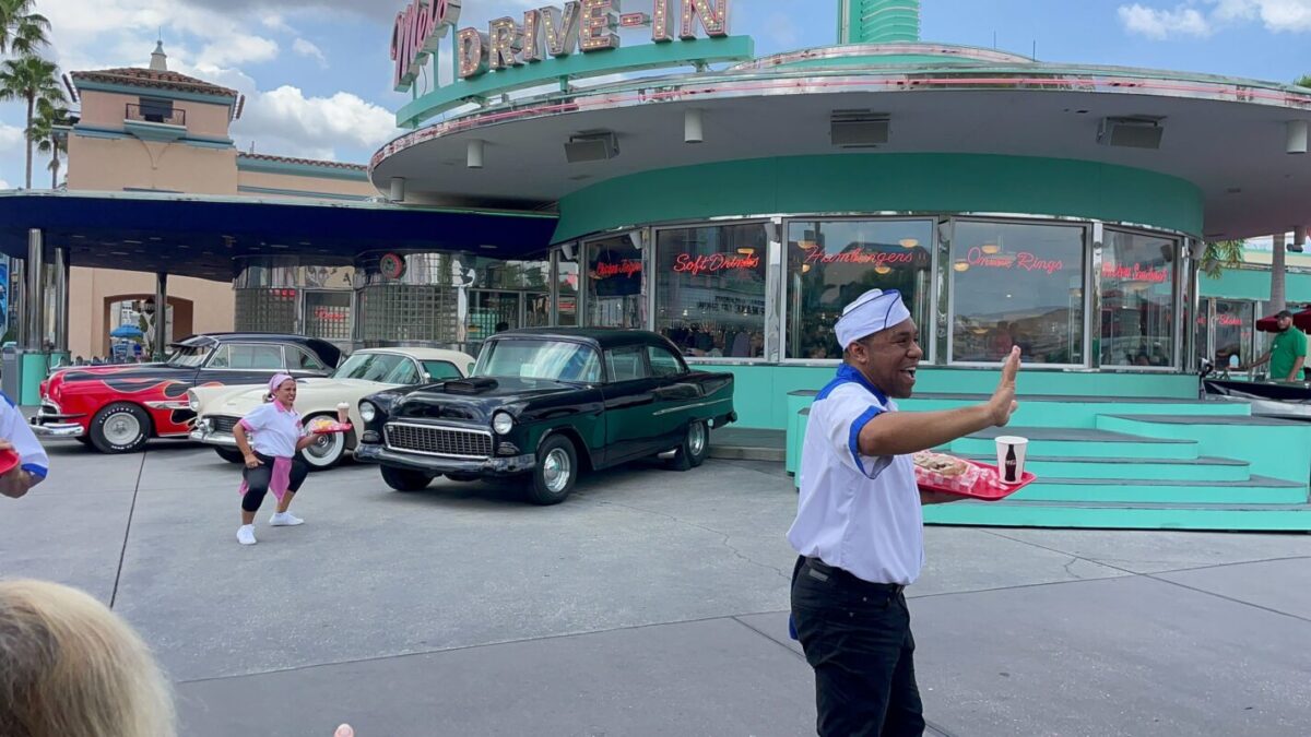 Universal Studios Florida has a new in-park show, Drive-In and Dance.