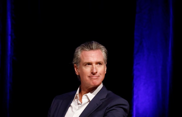 California Gov. Gavin Newsom  is one of several Democrats gaining attention on social media. (Mario Tama -- Getty Images)