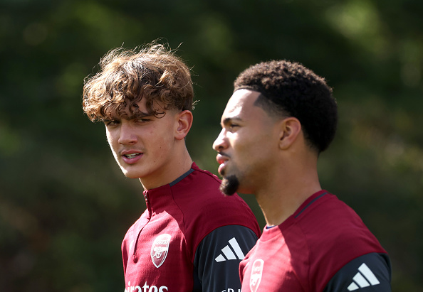 Arsenal FC Training Session And Press Conference - UEFA Champions League 2025/26 League Phase MD2