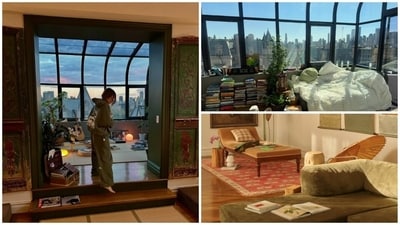 Xuan-Mai Phạm's apartment is located next to Central Park. She said the rent for this spacious New York City home was $18,000 per month. (Instagram/ maiphammy) Xuan-Mai Phạm's apartment is located next to Central Park. She said the rent for this spacious New York City home was $18,000 per month. (Instagram/ maiphammy)