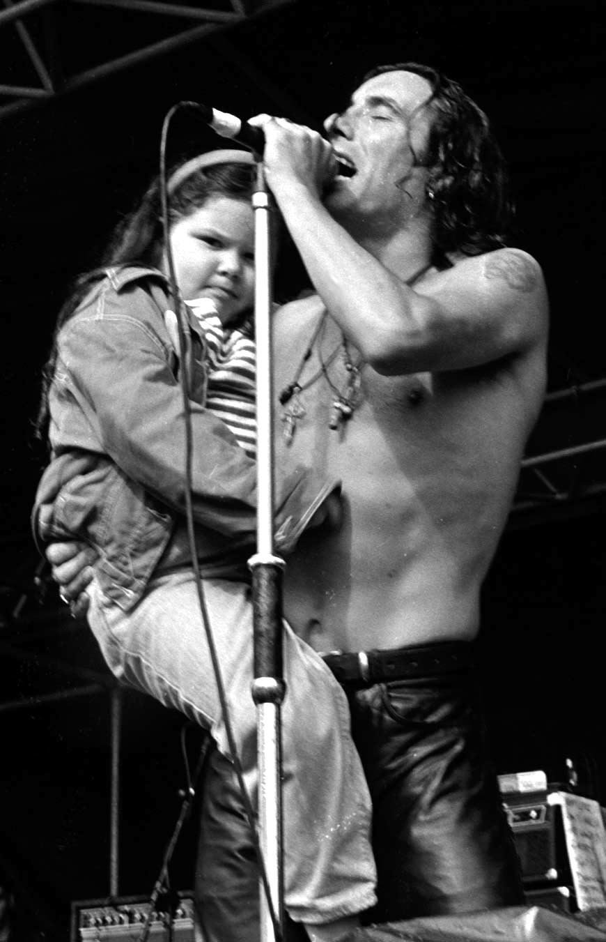 Christy on stage with his daughter Kiera in 1993