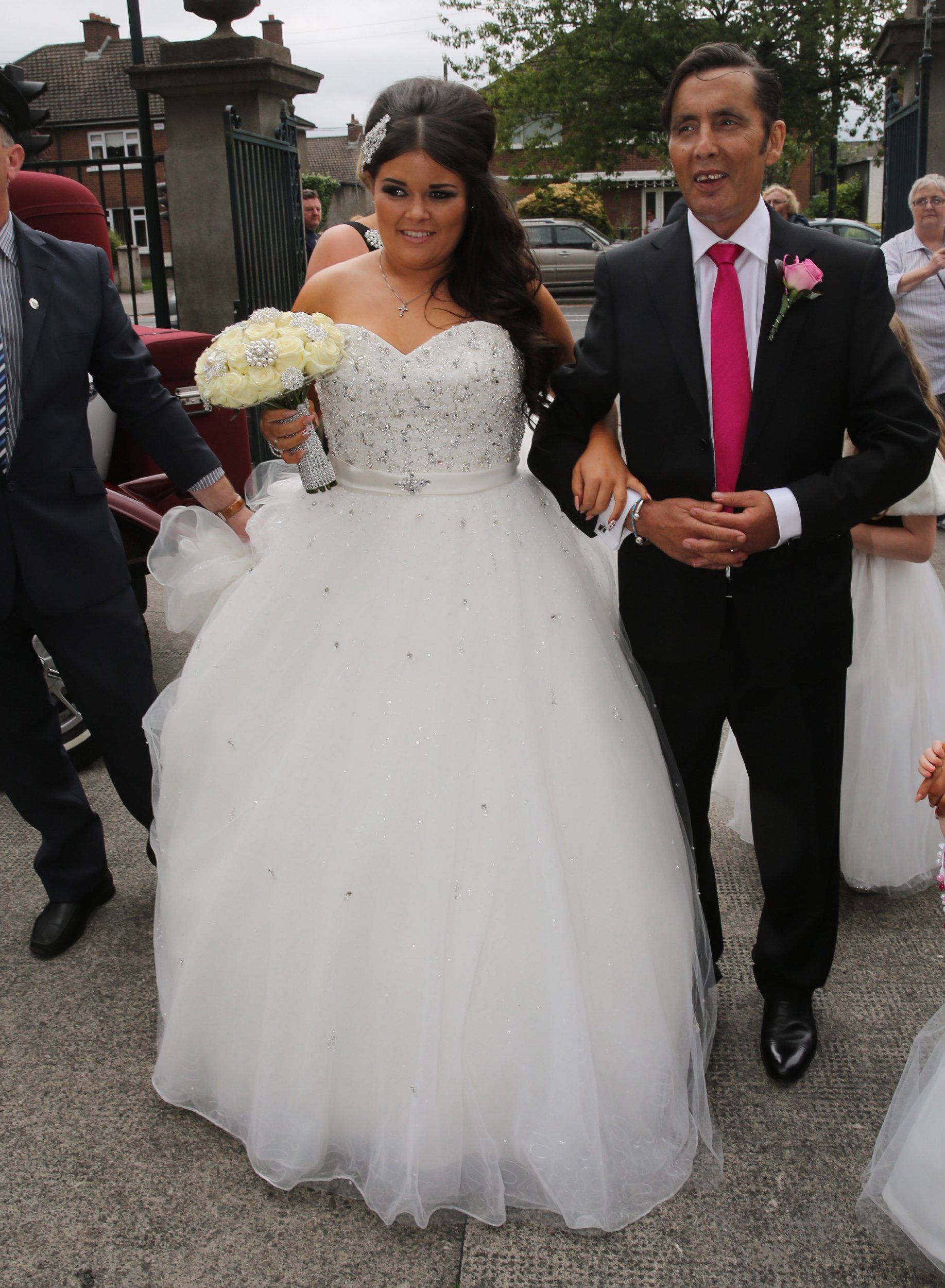 Christy with his daughter, Kiera, before her wedding