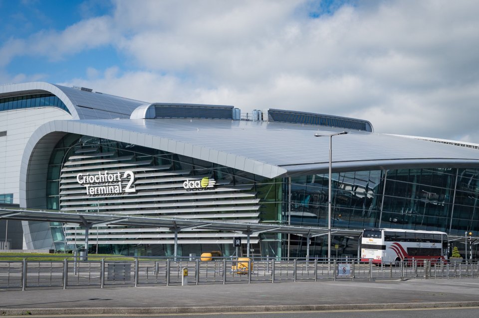 Exterior of Dublin Airport Terminal 2.