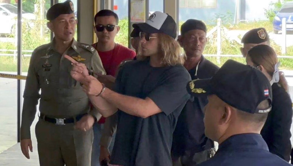 Sancho seen in police custody