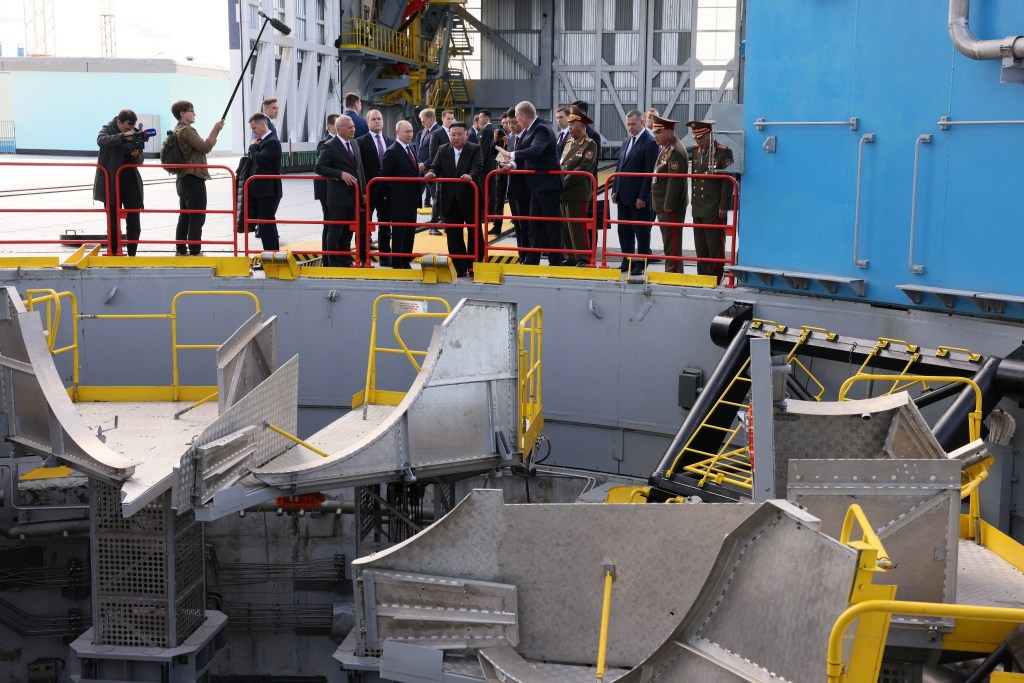 Kim also brought Jo Chun Ryong, a ruling party official in charge of munitions policies, who joined him on recent tours of factories producing artillery shells and missile, according to South Korea.