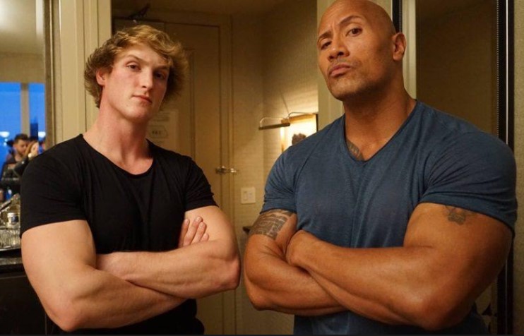 Logan Paul and The Rock once used to be friends