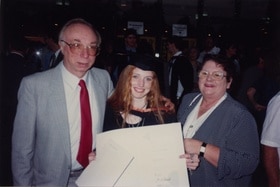 (zVg) Cate Riley with her adoptive parents Alan and Dawn