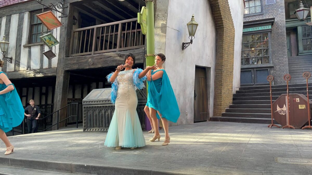 VIDEO: Hermione's Voice Updated to Sound More Like Emma Watson on Hogwarts Express at Universal Orlando Resort 6 celestina warbeck banshees wizarding world 8347