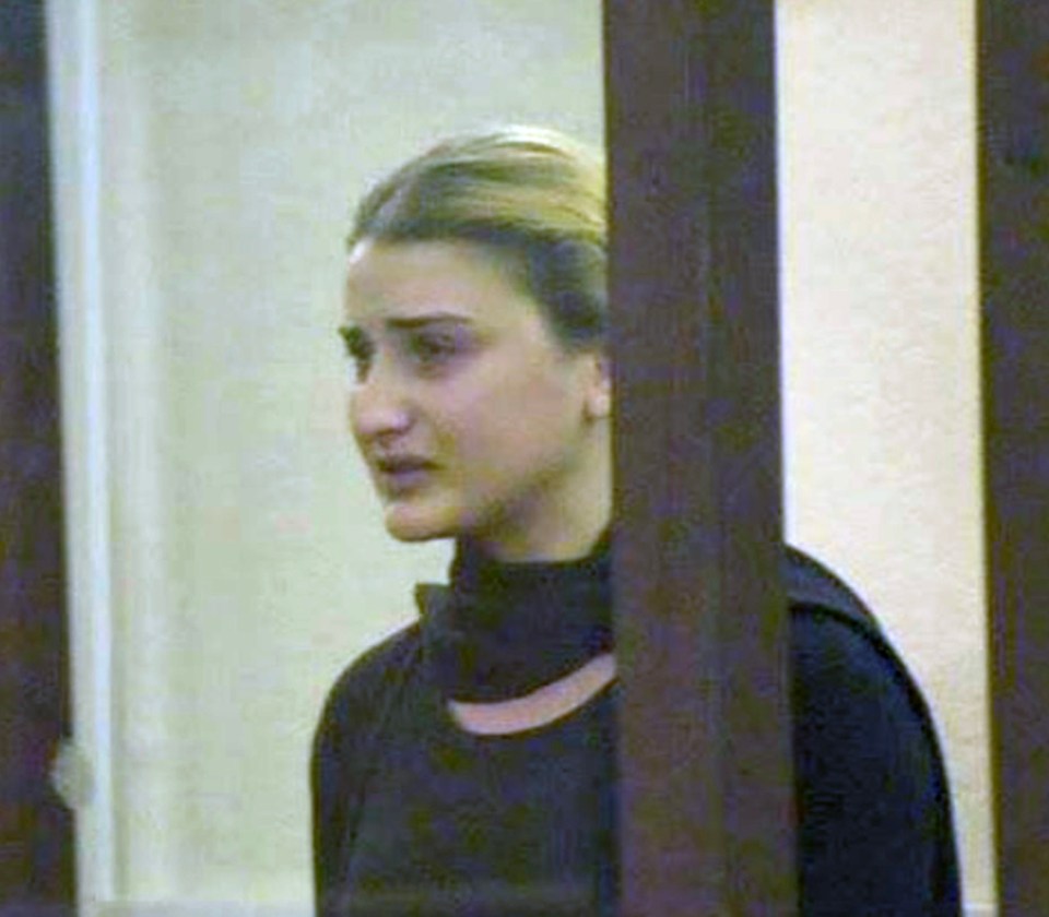 Magda Papidze, convicted murderer, in prison.