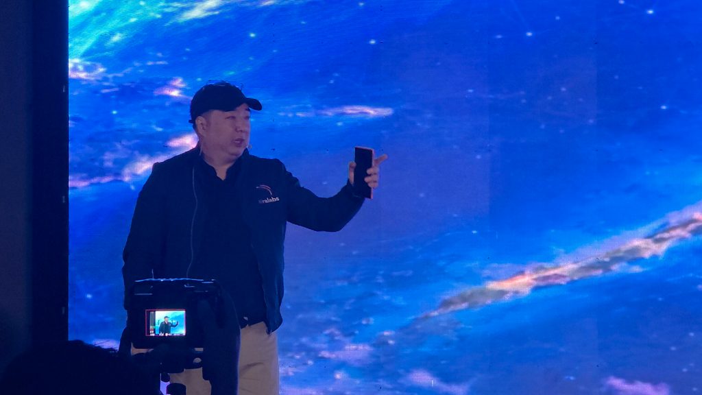 Chief systems developer Jason dela Rosa presents at the Command Center launch, Friday, February 27, 2026
