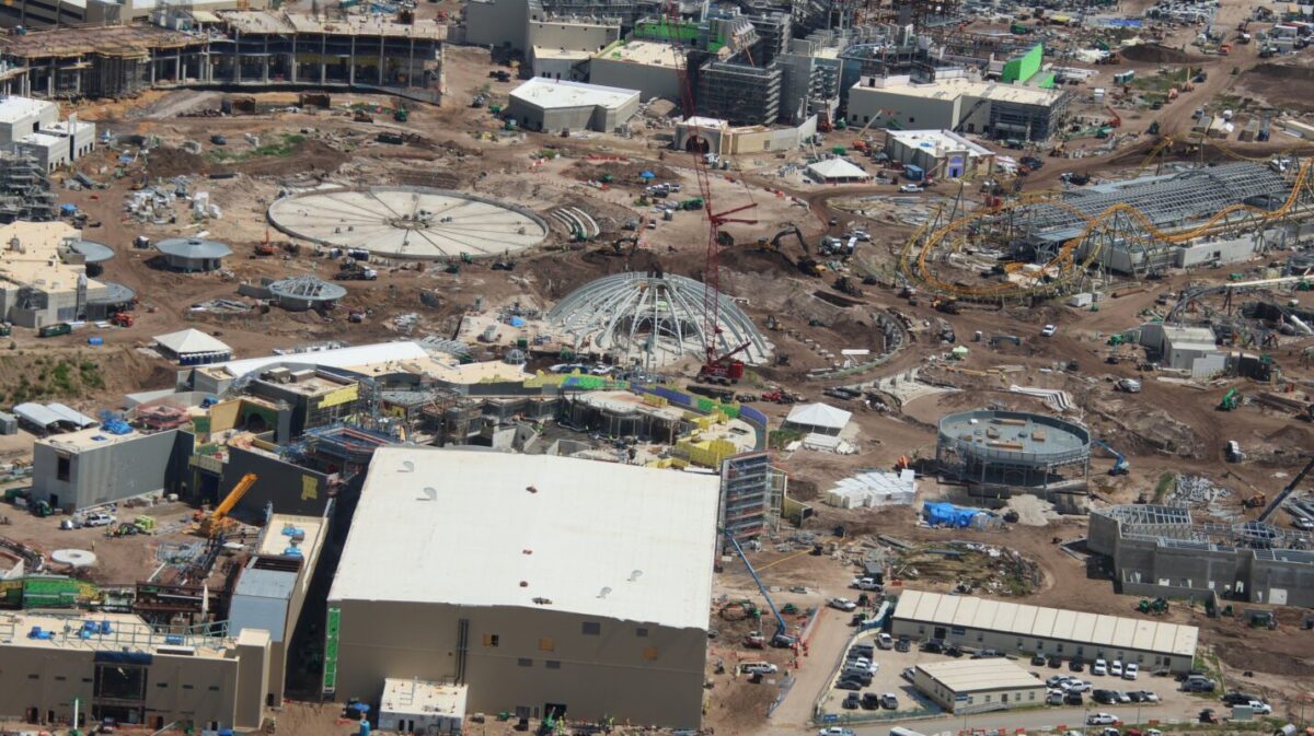 PHOTOS: Epic Universe Carousel Dome Comes Together and More Construction Updates at Future Orlando Theme Park 3 epic universe july 2023 construction 1